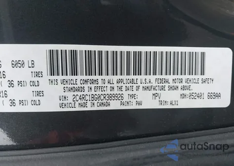 2012 Chrysler Town & Country Touring z USA, uszkodzony, nr VIN 2C4RC1BG0CR389926